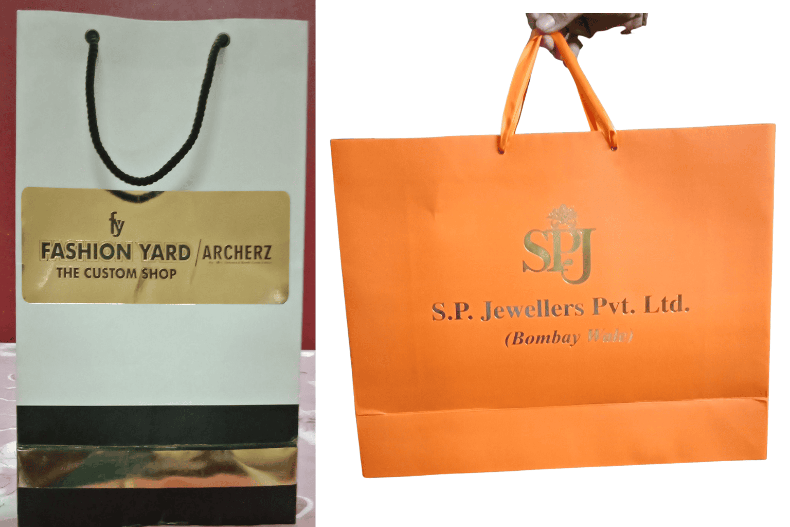 Custom printed and branded paper bags by Global Packaging