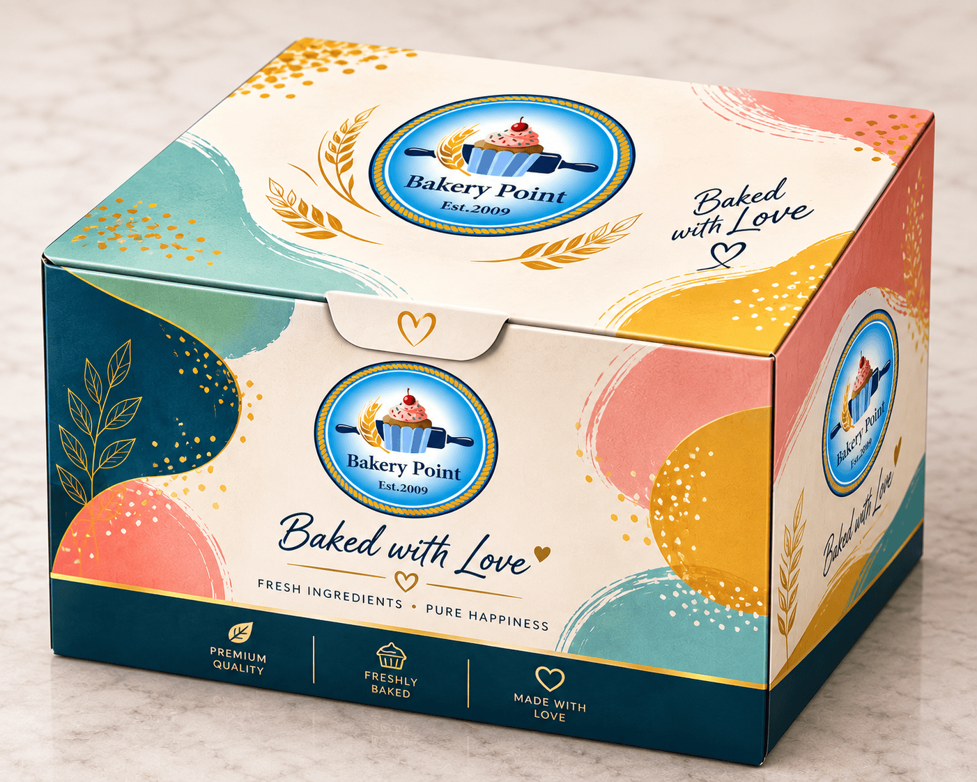 Custom printed corrugated gift box - Global Packaging sample