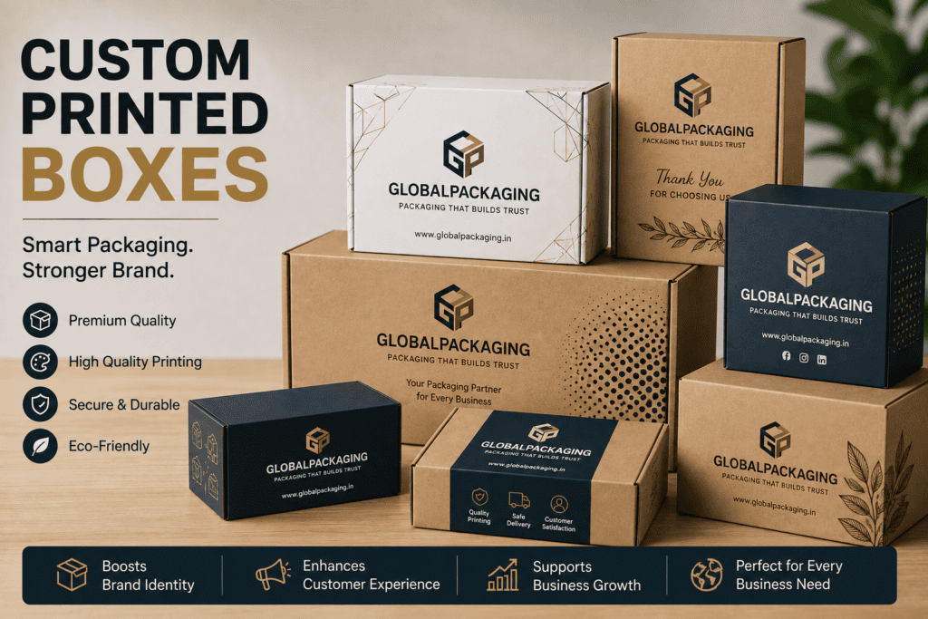Custom Printed Boxes by Global Packaging for businesses