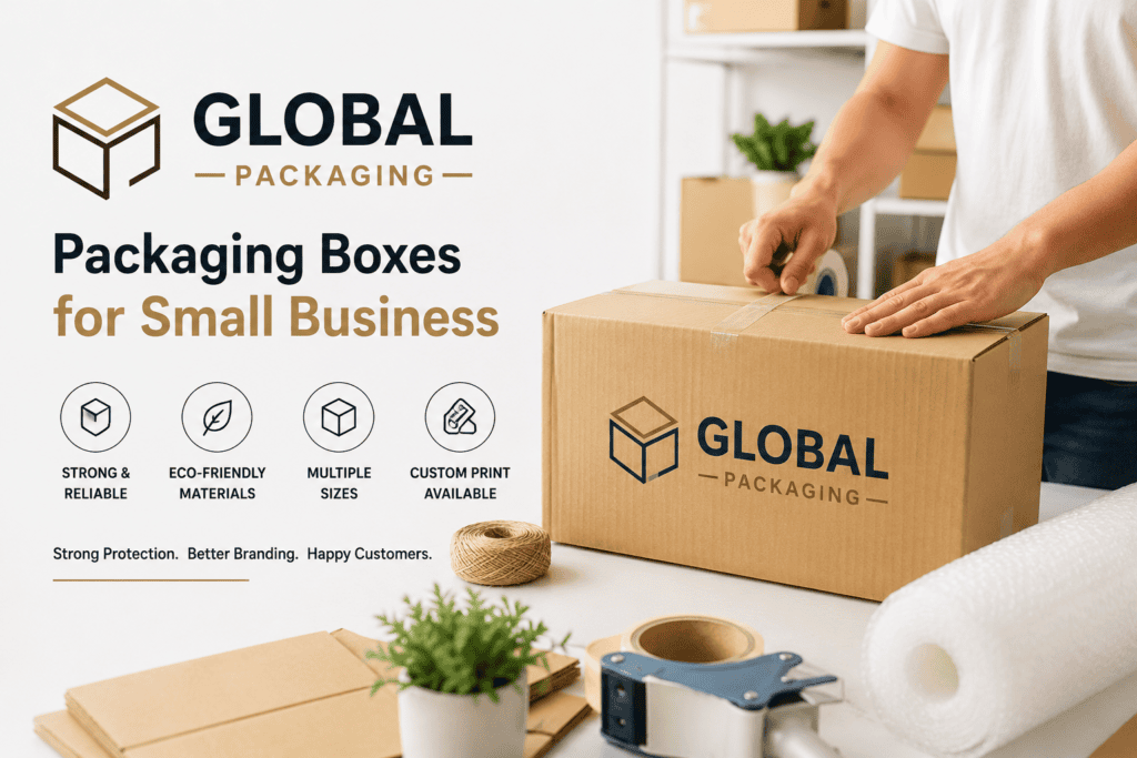 Packaging boxes for small business by Global Packaging